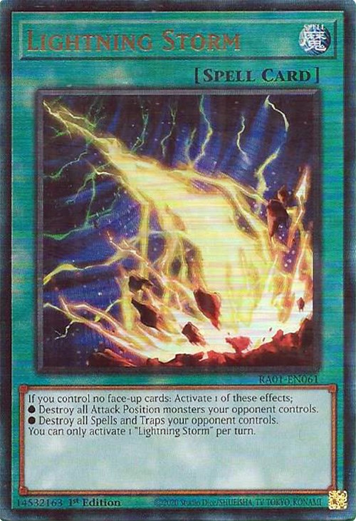 Lightning Storm [RA01-EN061] Prismatic Ultimate Rare | Exor Games Bridgewater