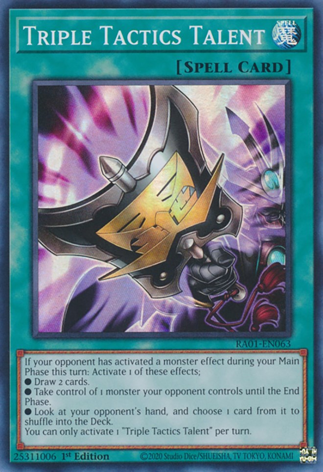 Triple Tactics Talent [RA01-EN063] Super Rare | Exor Games Bridgewater