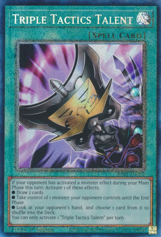 Triple Tactics Talent [RA01-EN063] Prismatic Collector's Rare | Exor Games Bridgewater