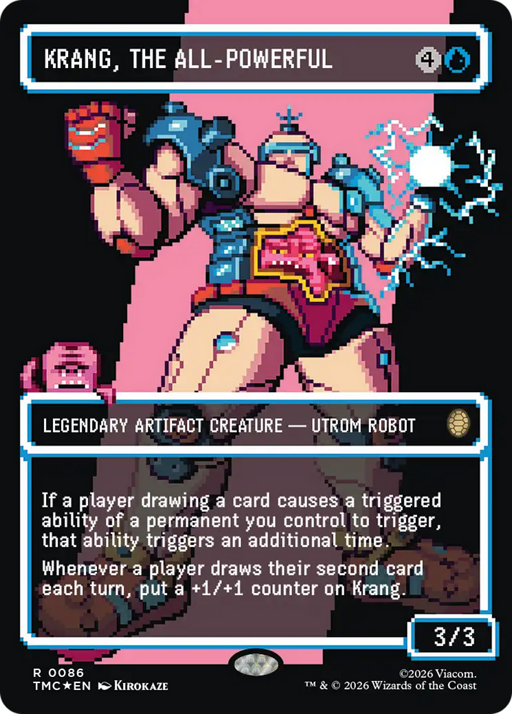 Krang, the All-Powerful (Borderless) (Surge Foil) [Teenage Mutant Ninja Turtles Commander] | Exor Games Bridgewater