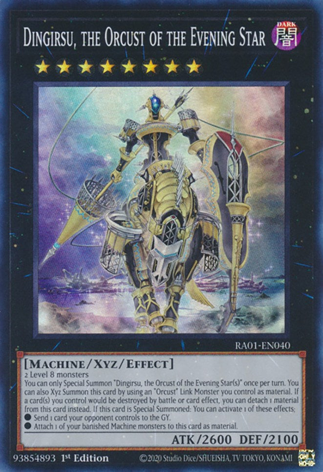 Dingirsu, the Orcust of the Evening Star [RA01-EN040] Super Rare | Exor Games Bridgewater