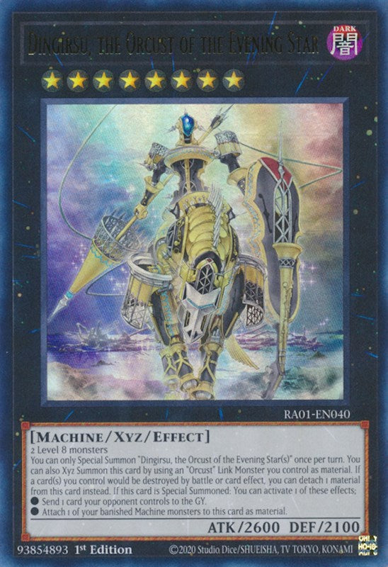 Dingirsu, the Orcust of the Evening Star [RA01-EN040] Ultra Rare | Exor Games Bridgewater