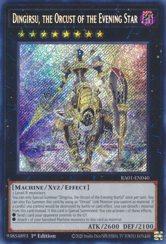 Dingirsu, the Orcust of the Evening Star [RA01-EN040] Secret Rare | Exor Games Bridgewater