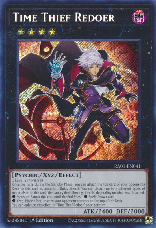 Time Thief Redoer [RA01-EN041] Secret Rare | Exor Games Bridgewater