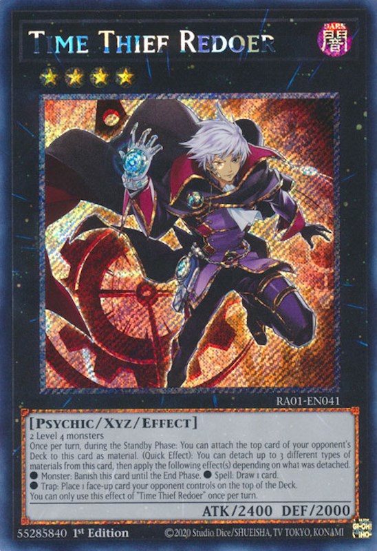 Time Thief Redoer [RA01-EN041] Platinum Secret Rare | Exor Games Bridgewater