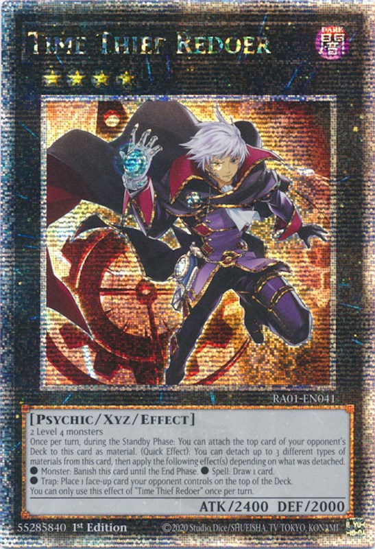 Time Thief Redoer [RA01-EN041] Quarter Century Secret Rare | Exor Games Bridgewater