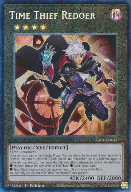 Time Thief Redoer [RA01-EN041] Prismatic Collector's Rare | Exor Games Bridgewater