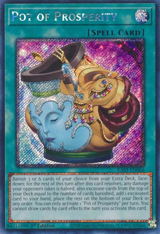 Pot of Prosperity [RA01-EN066] Platinum Secret Rare | Exor Games Bridgewater