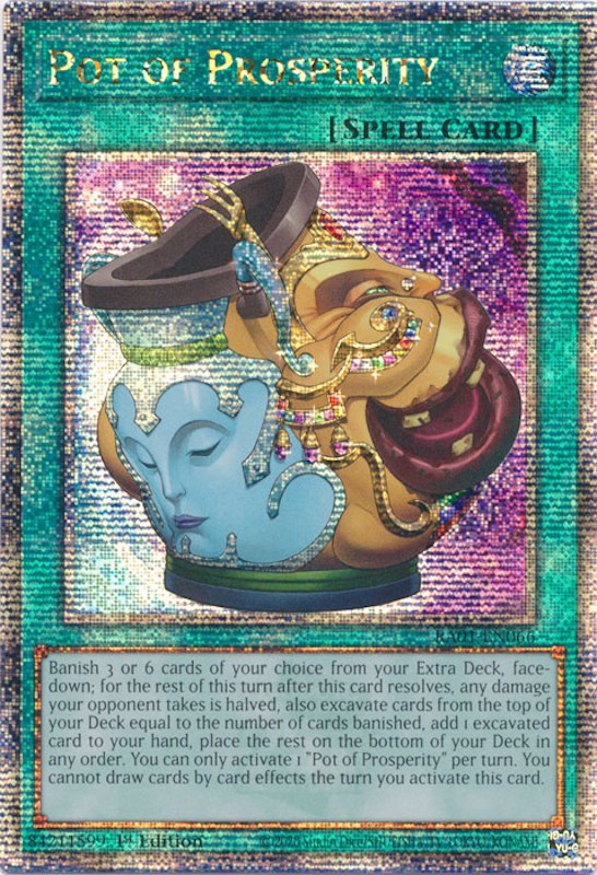 Pot of Prosperity [RA01-EN066] Quarter Century Secret Rare | Exor Games Bridgewater