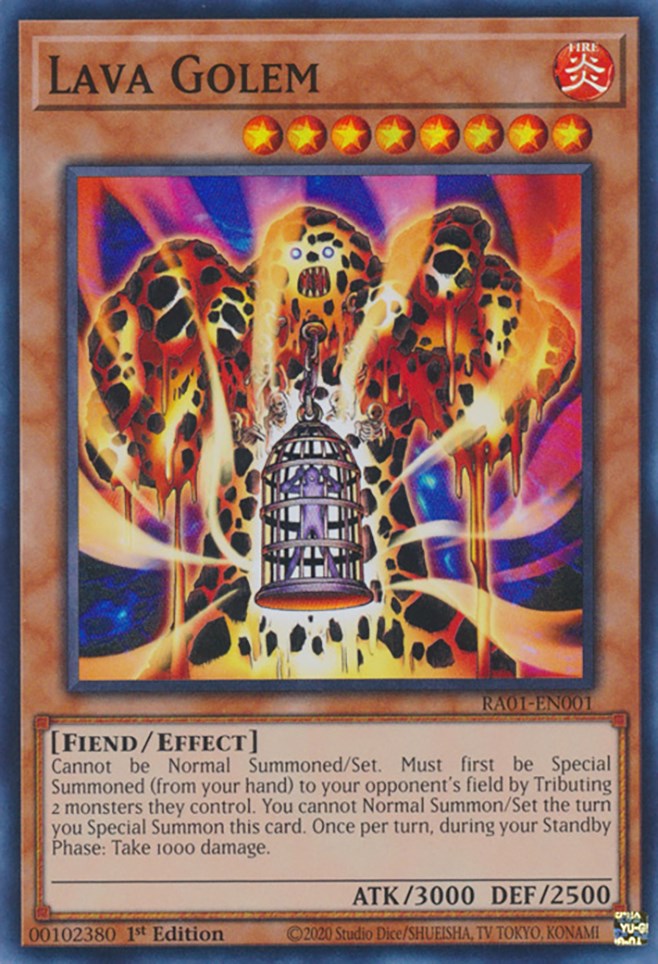 Lava Golem [RA01-EN001] Super Rare | Exor Games Bridgewater