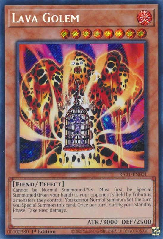 Lava Golem [RA01-EN001] Secret Rare | Exor Games Bridgewater