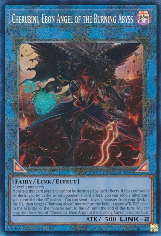 Cherubini, Ebon Angel of the Burning Abyss [RA01-EN042] Prismatic Collector's Rare | Exor Games Bridgewater