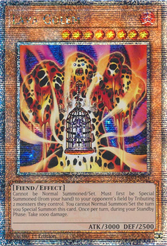 Lava Golem [RA01-EN001] Quarter Century Secret Rare | Exor Games Bridgewater