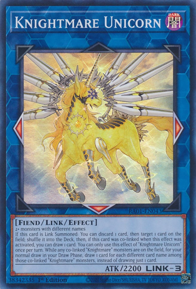 Knightmare Unicorn [RA01-EN043] Super Rare | Exor Games Bridgewater