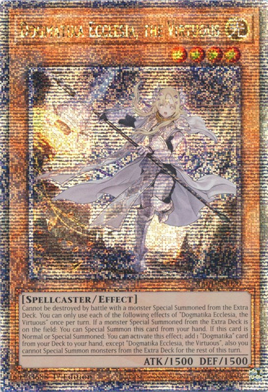 Dogmatika Ecclesia, the Virtuous [RA01-EN020] Quarter Century Secret Rare | Exor Games Bridgewater