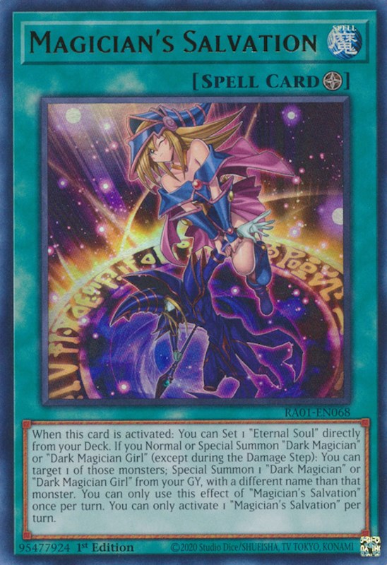 Magician's Salvation [RA01-EN068] Ultra Rare | Exor Games Bridgewater