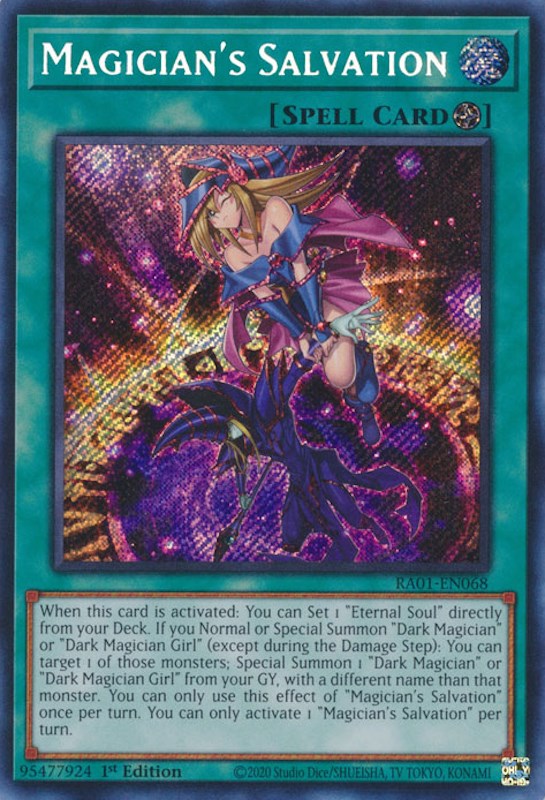 Magician's Salvation [RA01-EN068] Secret Rare | Exor Games Bridgewater