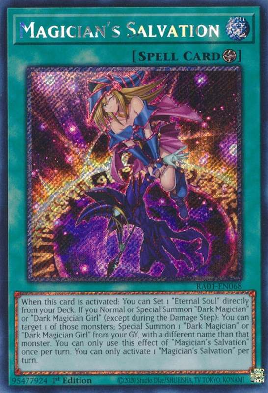 Magician's Salvation [RA01-EN068] Platinum Secret Rare | Exor Games Bridgewater