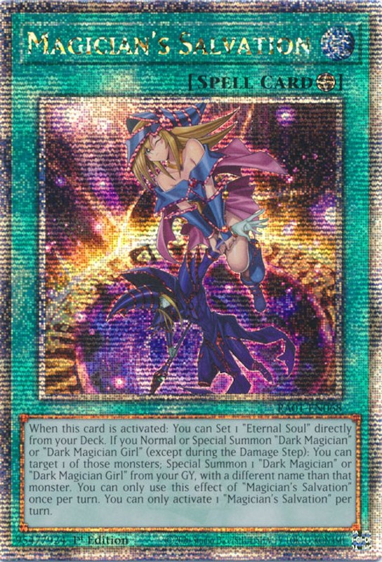 Magician's Salvation [RA01-EN068] Quarter Century Secret Rare | Exor Games Bridgewater