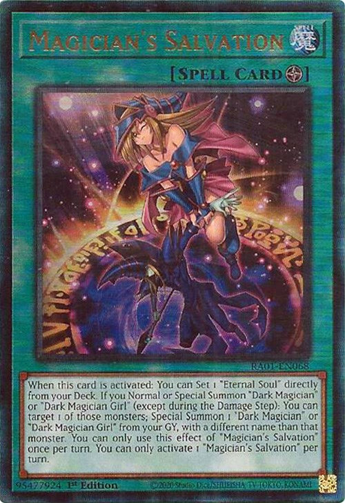 Magician's Salvation [RA01-EN068] Prismatic Ultimate Rare | Exor Games Bridgewater