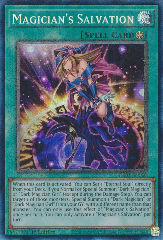 Magician's Salvation [RA01-EN068] Prismatic Collector's Rare | Exor Games Bridgewater