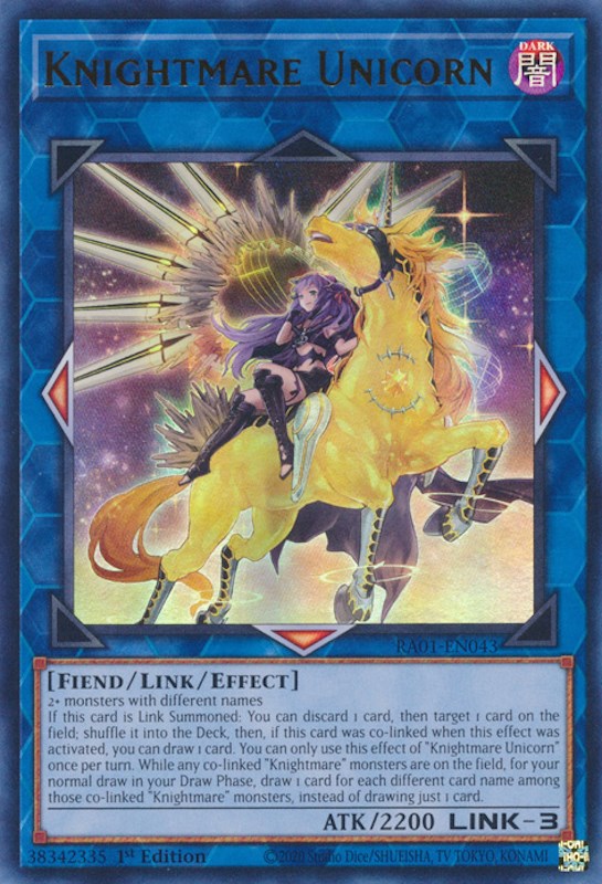 Knightmare Unicorn (Alternate Art) [RA01-EN043] Ultra Rare | Exor Games Bridgewater