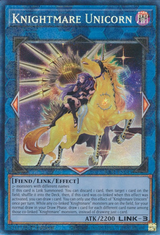 Knightmare Unicorn (Alternate Art) [RA01-EN043] Prismatic Collector's Rare | Exor Games Bridgewater