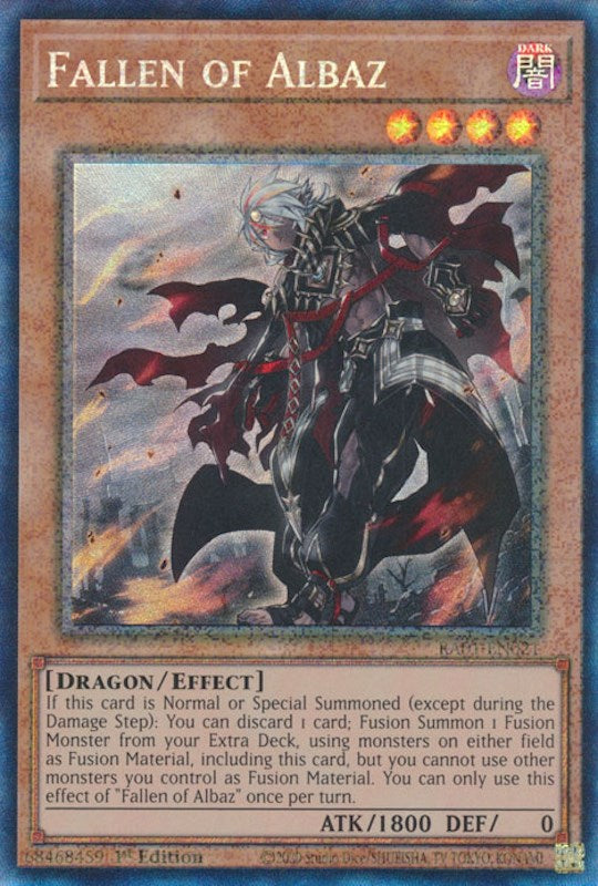 Fallen of Albaz [RA01-EN021] Prismatic Collector's Rare | Exor Games Bridgewater