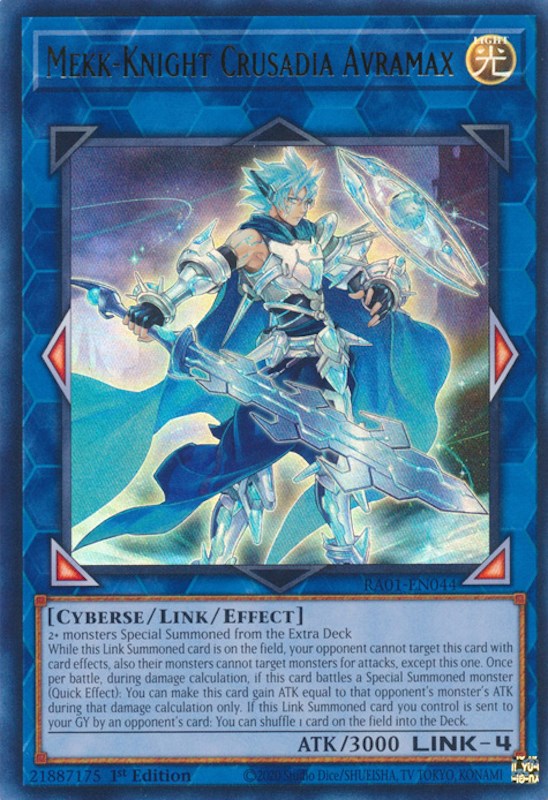 Mekk-Knight Crusadia Avramax [RA01-EN044] Ultra Rare | Exor Games Bridgewater