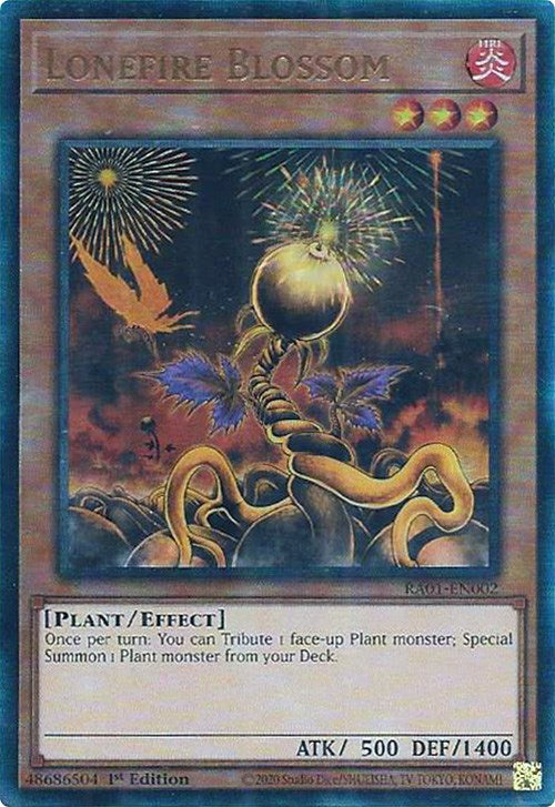 Lonefire Blossom [RA01-EN002] Prismatic Ultimate Rare | Exor Games Bridgewater