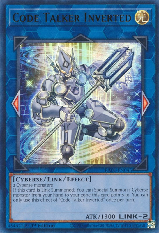 Code Talker Inverted [RA01-EN045] Ultra Rare | Exor Games Bridgewater