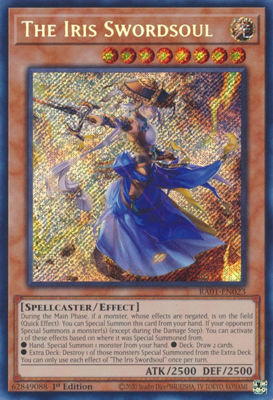 The Iris Swordsoul [RA01-EN023] Secret Rare | Exor Games Bridgewater