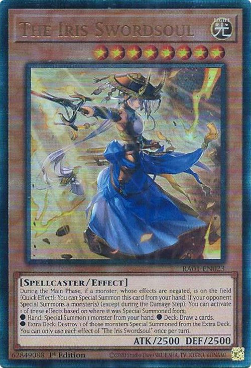 The Iris Swordsoul [RA01-EN023] Prismatic Ultimate Rare | Exor Games Bridgewater