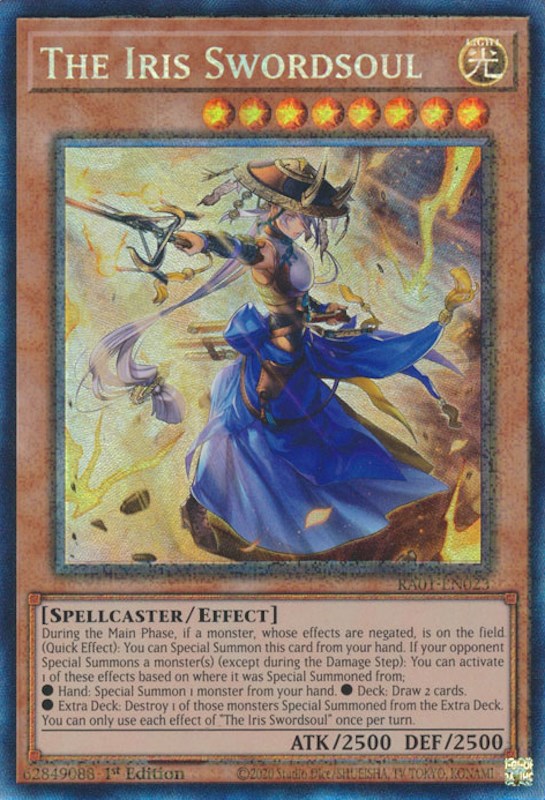 The Iris Swordsoul [RA01-EN023] Prismatic Collector's Rare | Exor Games Bridgewater