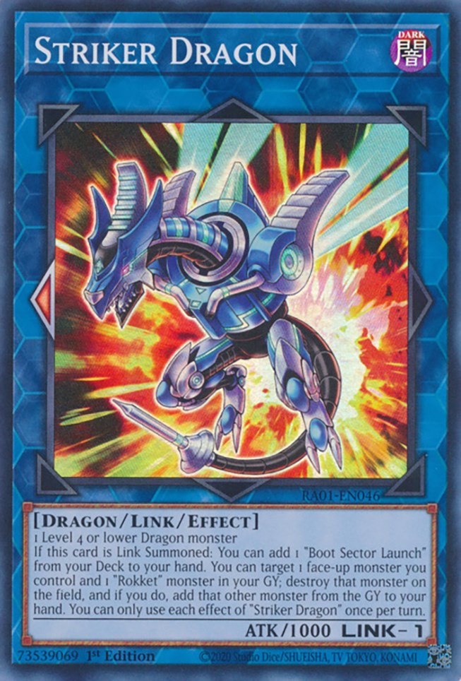Striker Dragon [RA01-EN046] Super Rare | Exor Games Bridgewater