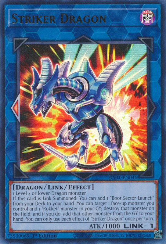 Striker Dragon [RA01-EN046] Ultra Rare | Exor Games Bridgewater