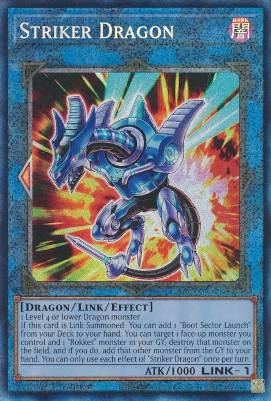 Striker Dragon [RA01-EN046] Prismatic Collector's Rare | Exor Games Bridgewater