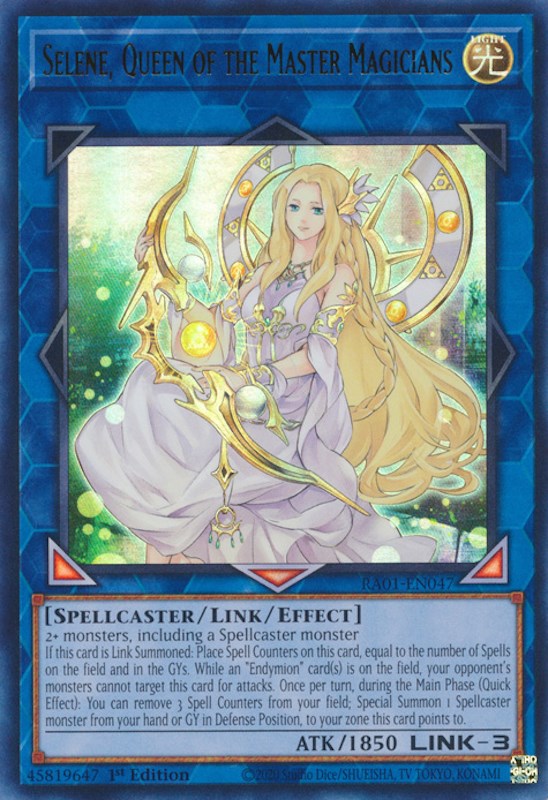 Selene, Queen of the Master Magicians [RA01-EN047] Ultra Rare | Exor Games Bridgewater