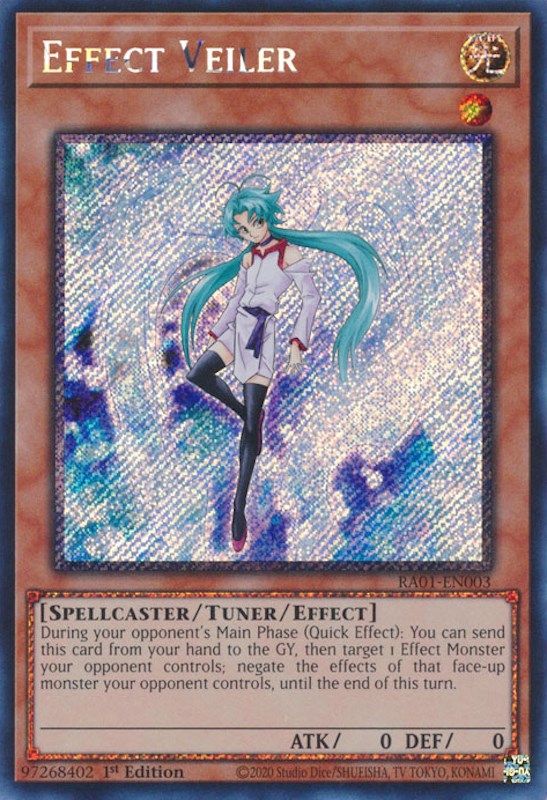 Effect Veiler [RA01-EN003] Platinum Secret Rare | Exor Games Bridgewater