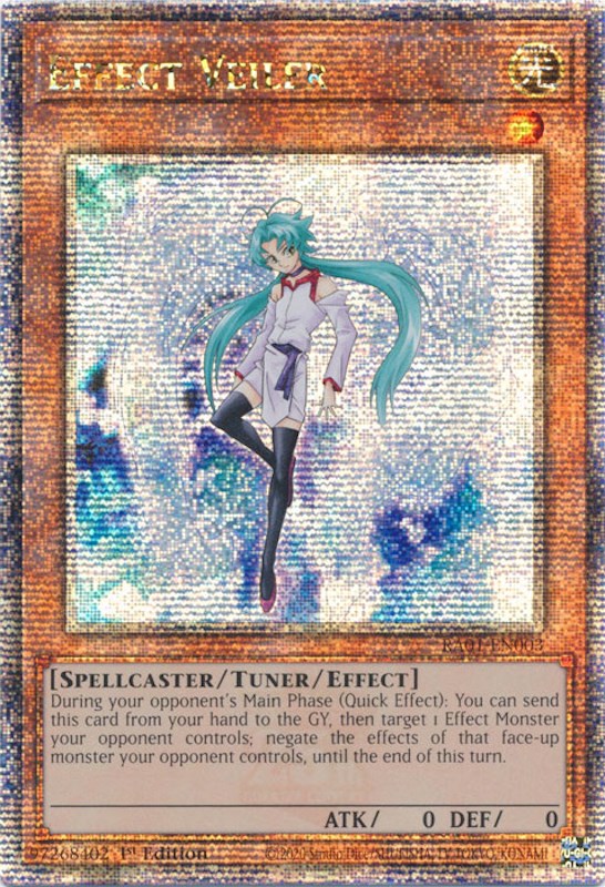 Effect Veiler [RA01-EN003] Quarter Century Secret Rare | Exor Games Bridgewater