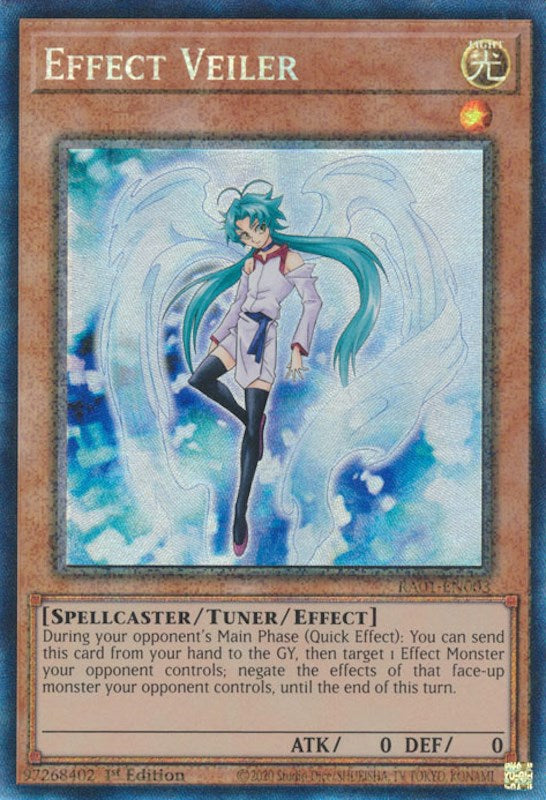 Effect Veiler [RA01-EN003] Prismatic Collector's Rare | Exor Games Bridgewater