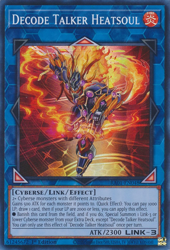 Decode Talker Heatsoul [RA01-EN048] Super Rare | Exor Games Bridgewater