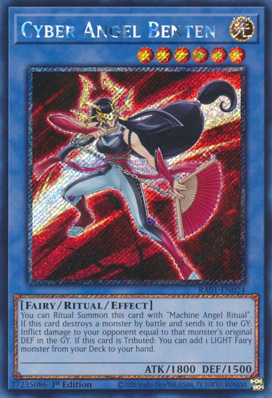 Cyber Angel Benten [RA01-EN024] Platinum Secret Rare | Exor Games Bridgewater