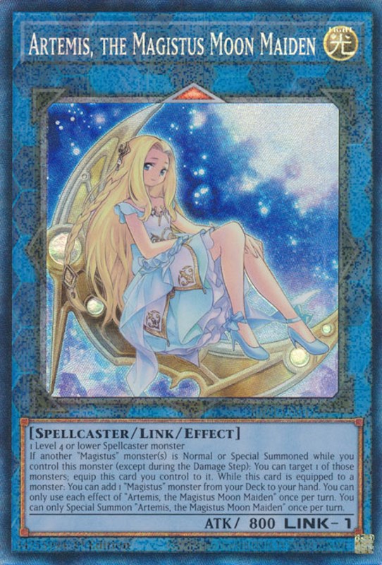 Artemis, the Magistus Moon Maiden [RA01-EN049] Prismatic Collector's Rare | Exor Games Bridgewater