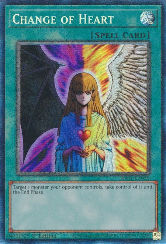 Change of Heart [RA01-EN050] Prismatic Collector's Rare | Exor Games Bridgewater