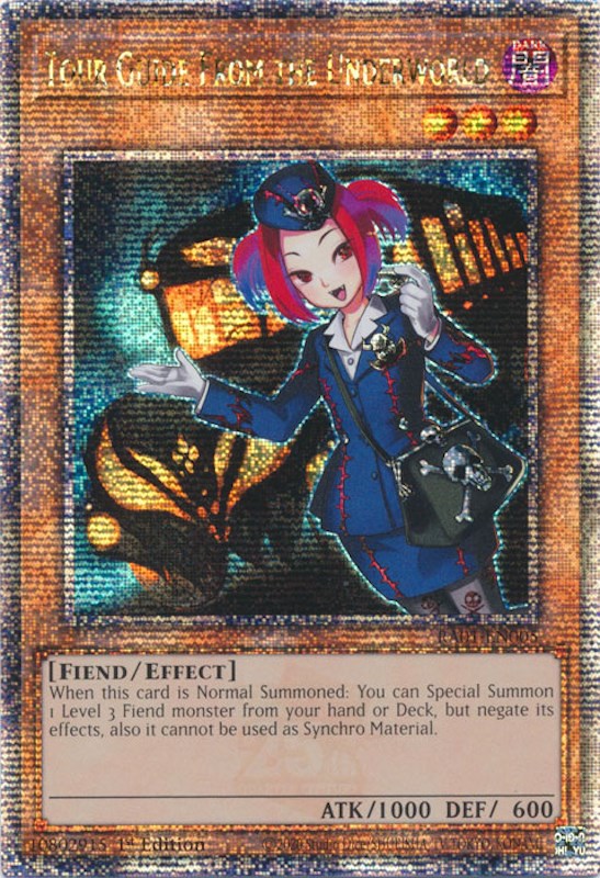 Tour Guide From the Underworld [RA01-EN005] Quarter Century Secret Rare | Exor Games Bridgewater