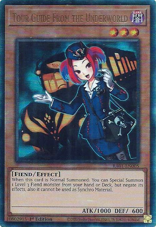 Tour Guide From the Underworld [RA01-EN005] Prismatic Ultimate Rare | Exor Games Bridgewater