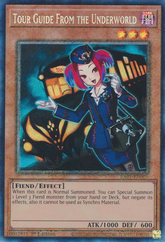 Tour Guide From the Underworld [RA01-EN005] Prismatic Collector's Rare | Exor Games Bridgewater