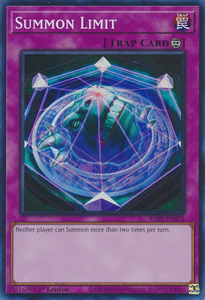 Summon Limit [RA01-EN070] Super Rare | Exor Games Bridgewater