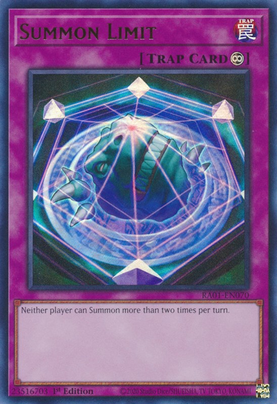 Summon Limit [RA01-EN070] Ultra Rare | Exor Games Bridgewater